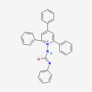(Phenylcarbamoyl)(2,4,6-triphenyl-1-pyridiniumyl)azanide