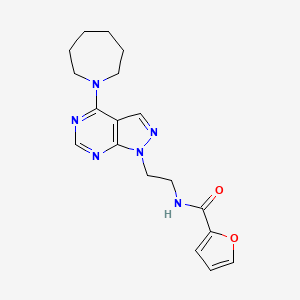 N-(2-(4-(azepan-1-yl)-1H-pyrazolo[3,4-d]pyrimidin-1-yl)ethyl)furan-2-carboxamide