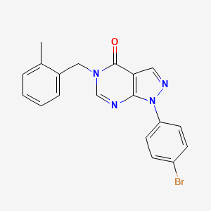 1-(4-bromophenyl)-5-(2-methylbenzyl)-1,5-dihydro-4H-pyrazolo[3,4-d]pyrimidin-4-one