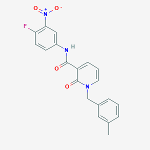 N-(4-fluoro-3-nitrophenyl)-1-(3-methylbenzyl)-2-oxo-1,2-dihydropyridine-3-carboxamide