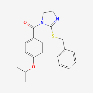 (2-(benzylthio)-4,5-dihydro-1H-imidazol-1-yl)(4-isopropoxyphenyl)methanone