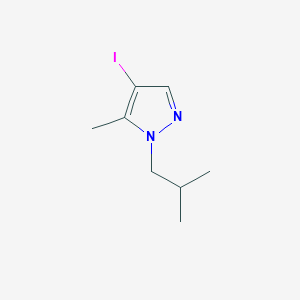 molecular formula C8H13IN2 B2941988 4-Iodo-1-isobutyl-5-methyl-1H-pyrazole CAS No. 1354705-57-9