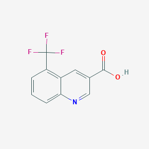 molecular formula C11H6F3NO2 B2941991 5-(三氟甲基)喹啉-3-羧酸 CAS No. 2177258-20-5