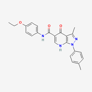 N-(4-ethoxyphenyl)-3-methyl-4-oxo-1-(p-tolyl)-4,7-dihydro-1H-pyrazolo[3,4-b]pyridine-5-carboxamide