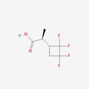 (2S)-2-(2,2,3,3-Tetrafluorocyclobutyl)propanoic acid