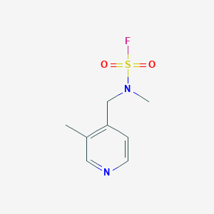 molecular formula C8H11FN2O2S B2942029 N-Methyl-N-[(3-methylpyridin-4-yl)methyl]sulfamoyl fluoride CAS No. 2411308-40-0