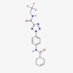 2-(4-(cyclohex-3-enecarboxamido)phenyl)-N-(2,2,2-trifluoroethyl)-2H-tetrazole-5-carboxamide