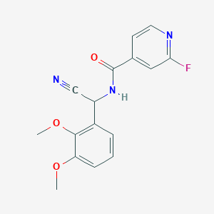 molecular formula C16H14FN3O3 B2942041 N-[cyano(2,3-dimethoxyphenyl)methyl]-2-fluoropyridine-4-carboxamide CAS No. 1356677-03-6