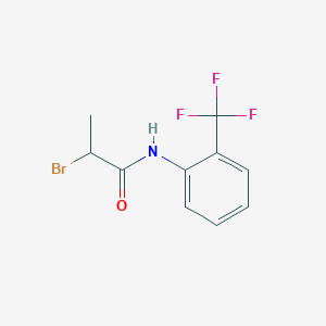molecular formula C10H9BrF3NO B2942058 2-bromo-N-[2-(trifluoromethyl)phenyl]propanamide CAS No. 3854-19-1