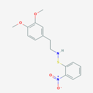 molecular formula C16H18N2O4S B2942067 [2-(3,4-Dimethoxyphenyl)ethyl](2-nitrophenylthio)amine CAS No. 324056-27-1