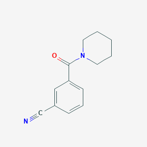 molecular formula C13H14N2O B2942080 3-(哌啶-1-羰基)苯甲腈 CAS No. 1003647-40-2