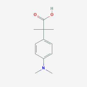 molecular formula C12H17NO2 B029421 2-[4-(Dimethylamino)phenyl]-2-methylpropanoic acid CAS No. 228411-16-3