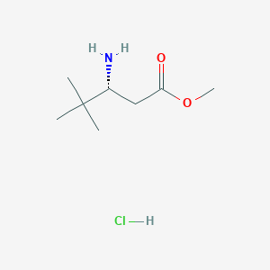 molecular formula C8H18ClNO2 B2942114 (R)-Methyl 3-amino-4,4-dimethylpentanoate hydrochloride CAS No. 1422051-73-7