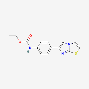 molecular formula C14H13N3O2S B2942120 Ethyl (4-(imidazo[2,1-b]thiazol-6-yl)phenyl)carbamate CAS No. 1207058-85-2