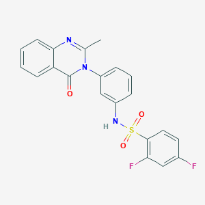 2,4-difluoro-N-(3-(2-methyl-4-oxoquinazolin-3(4H)-yl)phenyl)benzenesulfonamide