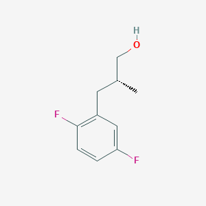 molecular formula C10H12F2O B2942150 (2R)-3-(2,5-Difluorophenyl)-2-methylpropan-1-ol CAS No. 2248198-01-6