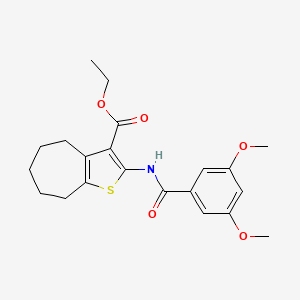 ethyl 2-[(3,5-dimethoxybenzoyl)amino]-5,6,7,8-tetrahydro-4H-cyclohepta[b]thiophene-3-carboxylate