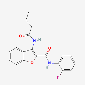 3-butyramido-N-(2-fluorophenyl)benzofuran-2-carboxamide