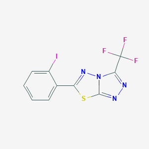 6-(2-Iodophenyl)-3-(trifluoromethyl)[1,2,4]triazolo[3,4-b][1,3,4]thiadiazole