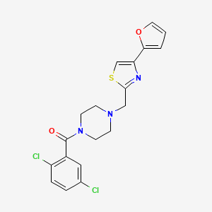 (2,5-Dichlorophenyl)(4-((4-(furan-2-yl)thiazol-2-yl)methyl)piperazin-1-yl)methanone