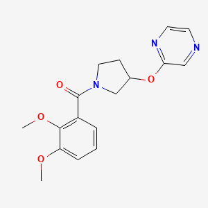 (2,3-Dimethoxyphenyl)(3-(pyrazin-2-yloxy)pyrrolidin-1-yl)methanone