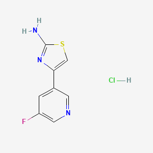 4-(5-Fluoropyridin-3-yl)-1,3-thiazol-2-amine;hydrochloride