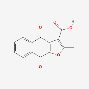 molecular formula C14H8O5 B2942201 2-Methyl-4,9-dioxo-4,9-dihydronaphtho[2,3-b]furan-3-carboxylic acid CAS No. 4655-54-3