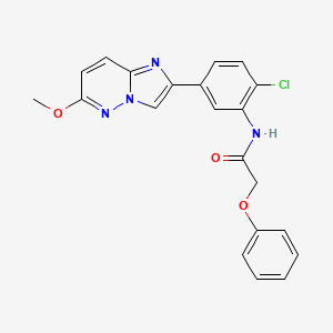 molecular formula C21H17ClN4O3 B2942217 N-(2-chloro-5-(6-methoxyimidazo[1,2-b]pyridazin-2-yl)phenyl)-2-phenoxyacetamide CAS No. 946323-45-1