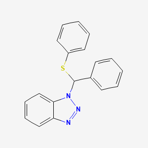 1-[Phenyl(phenylsulfanyl)methyl]benzotriazole