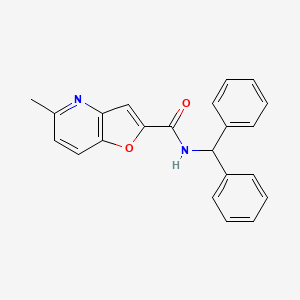 N-benzhydryl-5-methylfuro[3,2-b]pyridine-2-carboxamide