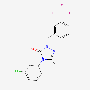 4-(3-chlorophenyl)-5-methyl-2-[3-(trifluoromethyl)benzyl]-2,4-dihydro-3H-1,2,4-triazol-3-one