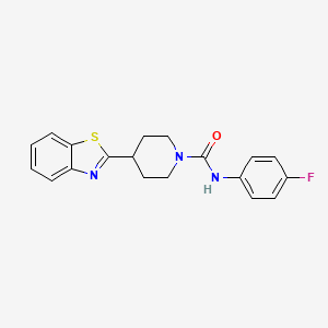 4-(1,3-benzothiazol-2-yl)-N-(4-fluorophenyl)piperidine-1-carboxamide