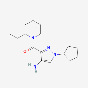 1-Cyclopentyl-3-[(2-ethylpiperidin-1-yl)carbonyl]-1H-pyrazol-4-amine