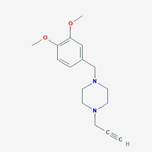 1-[(3,4-Dimethoxyphenyl)methyl]-4-(prop-2-yn-1-yl)piperazine