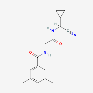 N-[2-[[Cyano(cyclopropyl)methyl]amino]-2-oxoethyl]-3,5-dimethylbenzamide