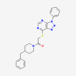 1-(4-benzylpiperidin-1-yl)-2-((3-phenyl-3H-[1,2,3]triazolo[4,5-d]pyrimidin-7-yl)thio)ethanone