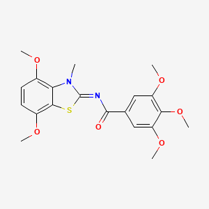 (Z)-N-(4,7-dimethoxy-3-methylbenzo[d]thiazol-2(3H)-ylidene)-3,4,5-trimethoxybenzamide