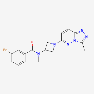 3-bromo-N-methyl-N-(1-(3-methyl-[1,2,4]triazolo[4,3-b]pyridazin-6-yl)azetidin-3-yl)benzamide