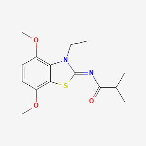 (Z)-N-(3-ethyl-4,7-dimethoxybenzo[d]thiazol-2(3H)-ylidene)isobutyramide