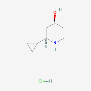 rac-(2S,4S)-2-Cyclopropyl-4-piperidinol hydrochloride