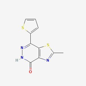 molecular formula C10H7N3OS2 B2942306 2-methyl-7-(2-thienyl)[1,3]thiazolo[4,5-d]pyridazin-4(5H)-one CAS No. 1105192-93-5
