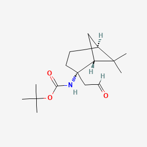 tert-butyl {(1R,2S,5S)-6,6-dimethyl-2-(2-oxoethyl)bicyclo[3.1.1]hept-2-yl}carbamate