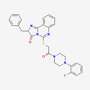 2-benzyl-5-((2-(4-(2-fluorophenyl)piperazin-1-yl)-2-oxoethyl)thio)imidazo[1,2-c]quinazolin-3(2H)-one