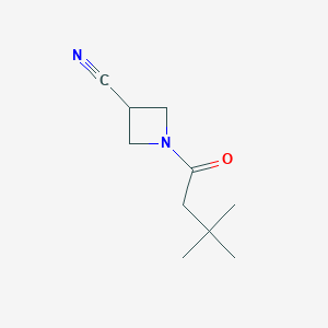 molecular formula C10H16N2O B2942312 1-(3,3-Dimethylbutanoyl)azetidine-3-carbonitrile CAS No. 2034284-88-1