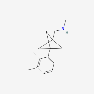 molecular formula C15H21N B2942319 1-[3-(2,3-Dimethylphenyl)-1-bicyclo[1.1.1]pentanyl]-N-methylmethanamine CAS No. 2287311-06-0