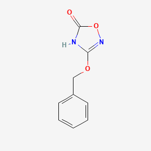 molecular formula C9H8N2O3 B2942340 3-Benzyloxy-1,2,4-oxadiazol-5(4H)-one CAS No. 51991-60-7