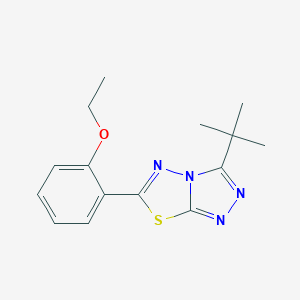 molecular formula C15H18N4OS B294235 3-Tert-butyl-6-(2-ethoxyphenyl)[1,2,4]triazolo[3,4-b][1,3,4]thiadiazole 