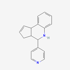 molecular formula C17H16N2 B2942353 4-吡啶-4-基-3a,4,5,9b-四氢-3H-环戊并[c]喹啉 CAS No. 1005161-84-1