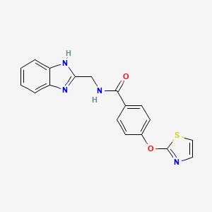 N-((1H-benzo[d]imidazol-2-yl)methyl)-4-(thiazol-2-yloxy)benzamide