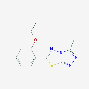 molecular formula C12H12N4OS B294237 6-(2-Ethoxyphenyl)-3-methyl[1,2,4]triazolo[3,4-b][1,3,4]thiadiazole 